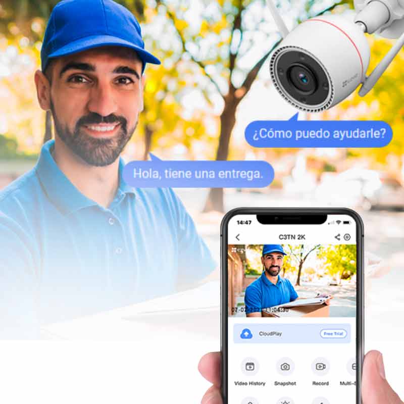 Audio bidireccional EZVIZ C3TN Pro