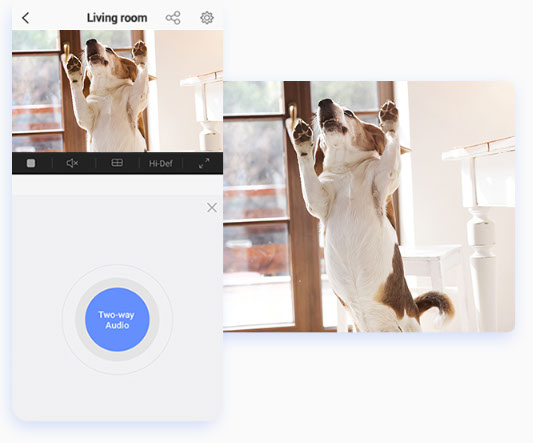 Audio bidireccional en cámaras EZVIZ